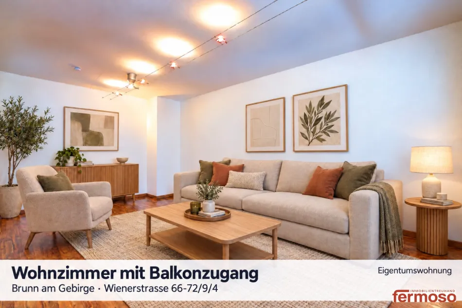 Ruhige & Moderne 2-Zi-Wohnung in Brunn am Gebirge mit Balkon, Garage & Klimaanlage – € 295.000 - Bild