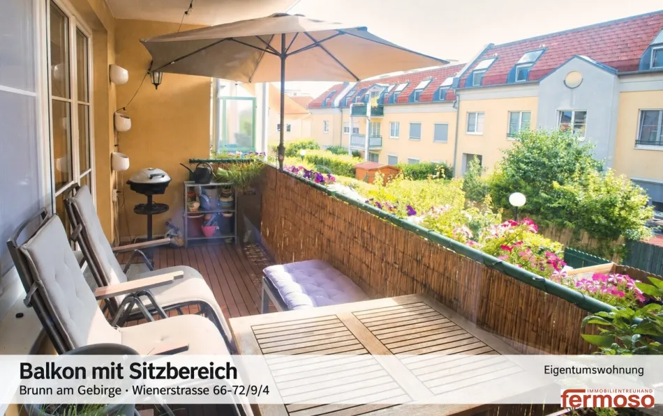Ruhige & Moderne 2-Zi-Wohnung in Brunn am Gebirge mit Balkon, Garage & Klimaanlage – € 295.000 - Titelbild