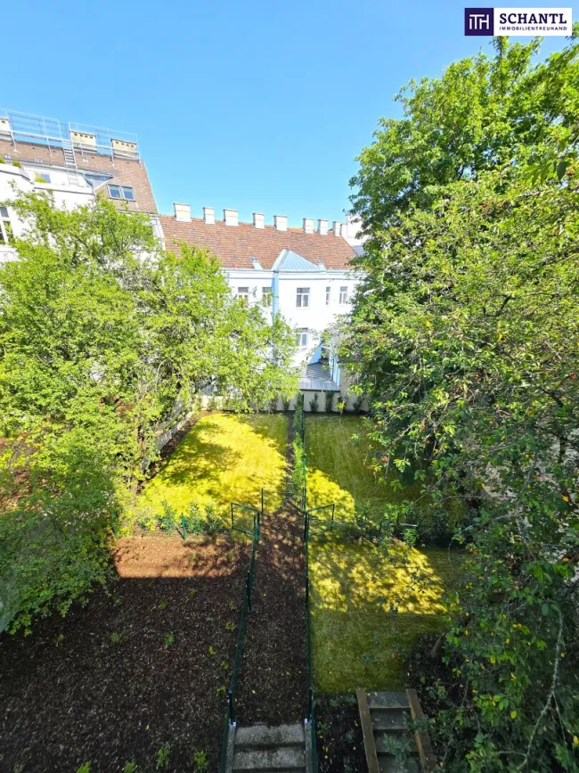 Neuer Preis! Das Zuhause, das die Stadt vergessen lässt! TOP saniert + Hofseitige Terrasse + Viel Grün + Viel Lebensqualität + Absolute Ruhelage + Ideale Raumaufteilung! Besser geht´s nicht! Nicht lange zögern... - Bild