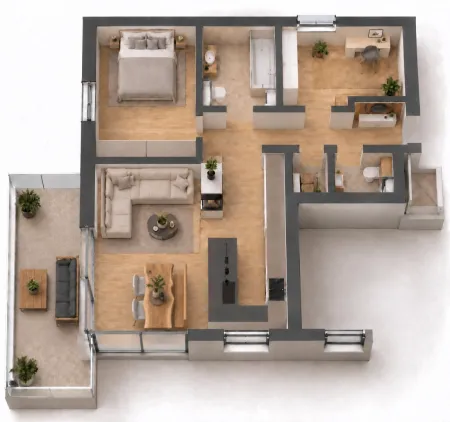 WEER: NEUWERTIGE 3-ZIMMER-WOHNUNG MIT ca.16,91 m² NORD-SÜD-WESTBALKON, HERRLICHEM NATURBLICK, HOHEN RÄUMEN, LIFT BIS ZUR WOHNUNG, KAMINOFEN & MODERNER KÜCHE MIT KOCHINSEL