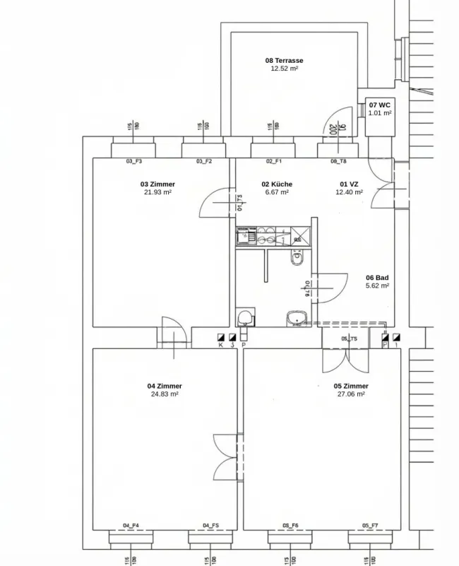 Grundriss Skizze