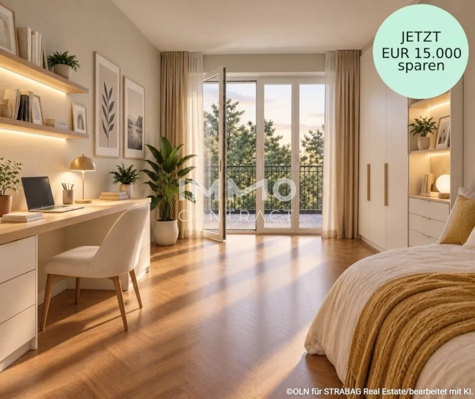 So kompakt, so durchdacht: Südseitige 3 Zimmer-Wohnung (provisionsfrei) - Titelbild