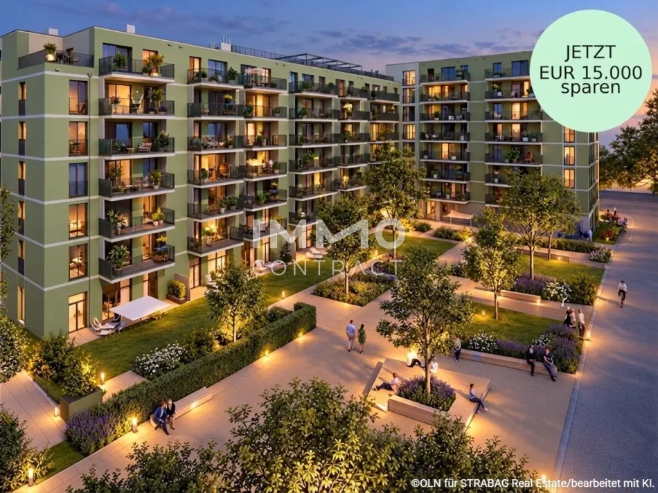Südseitige Loggia & modernes Projekt: provisionsfreier Neubau-Erstbezug - Titelbild