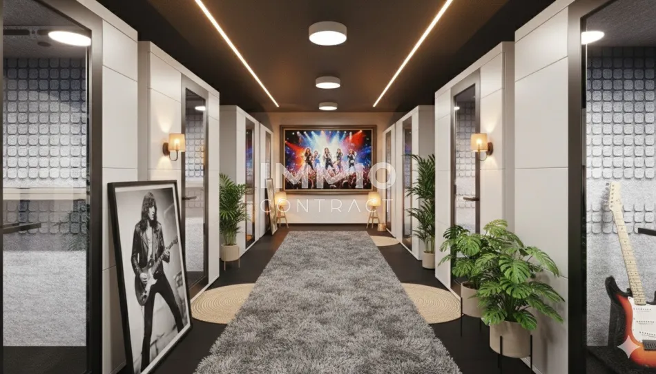 Skyline & Wasser: 41. Etage ERSTBEZUG – Stilvolle 2 Zimmer mit Loggia - DC2 Tower - Bild