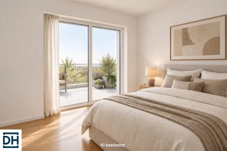 Beispiel Schlafzimmer KI Visualisierung
