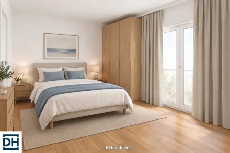 Schlafzimmer Beispiel KI Visualisierung
