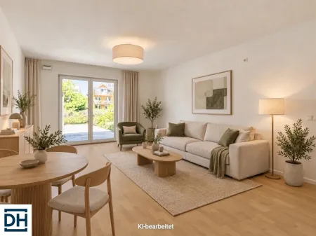 Wohnzimmer Beispiel KI Visualisierung