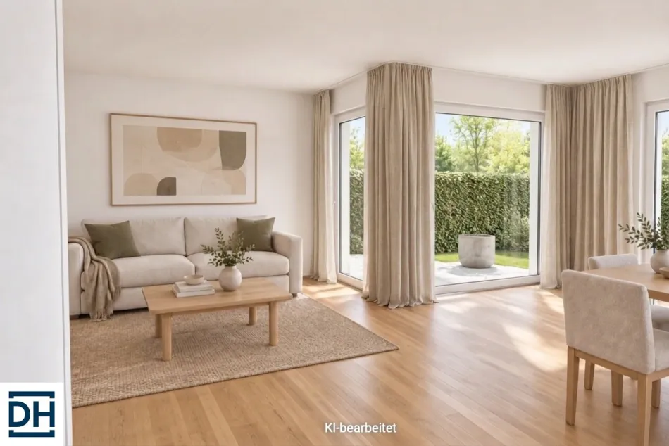 Wohnzimmer Beispiel KI generiert