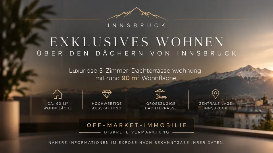 Luxuriöse 3-Zimmer-Dachterrassen-Wohnung | Off-Market - Titelbild