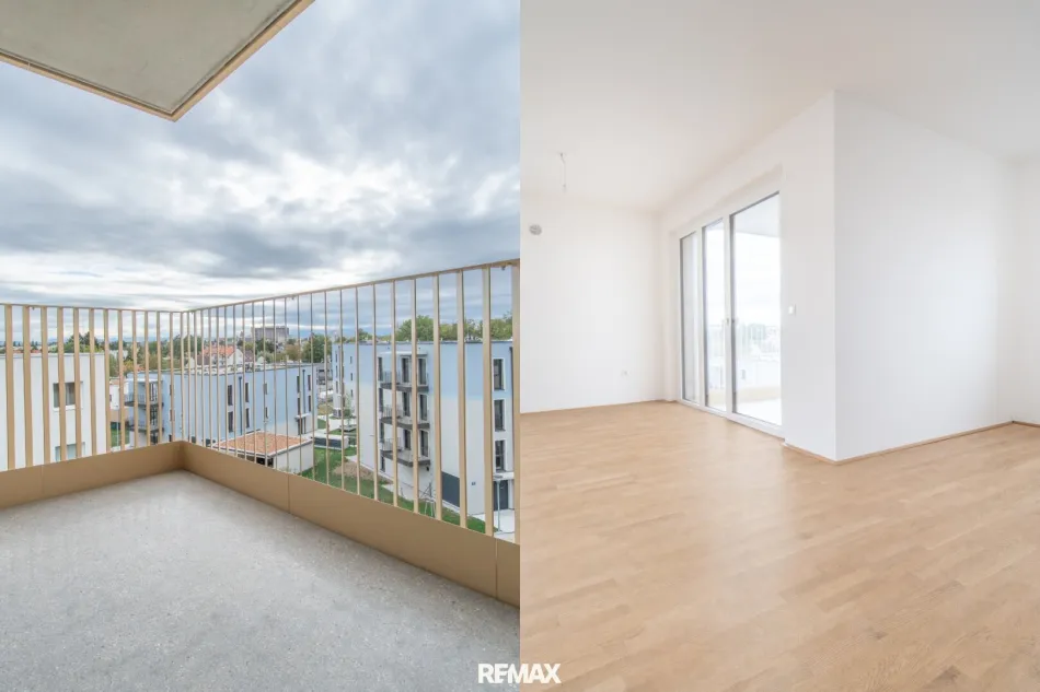 Mieten mit Kaufoption – moderne 2-Zimmer-Wohnung mit Balkon im „ein viertel grün“ - Titelbild