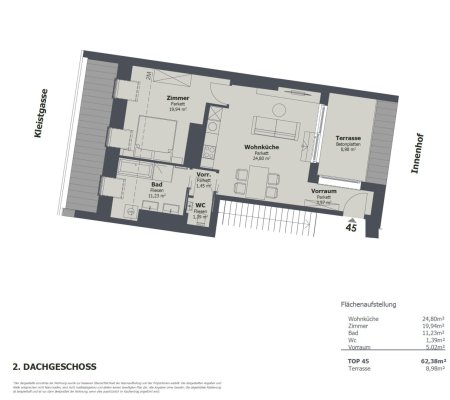 Grundriss TOP 45