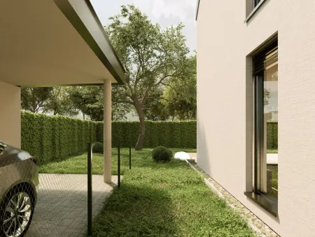 Zugang vom Carport