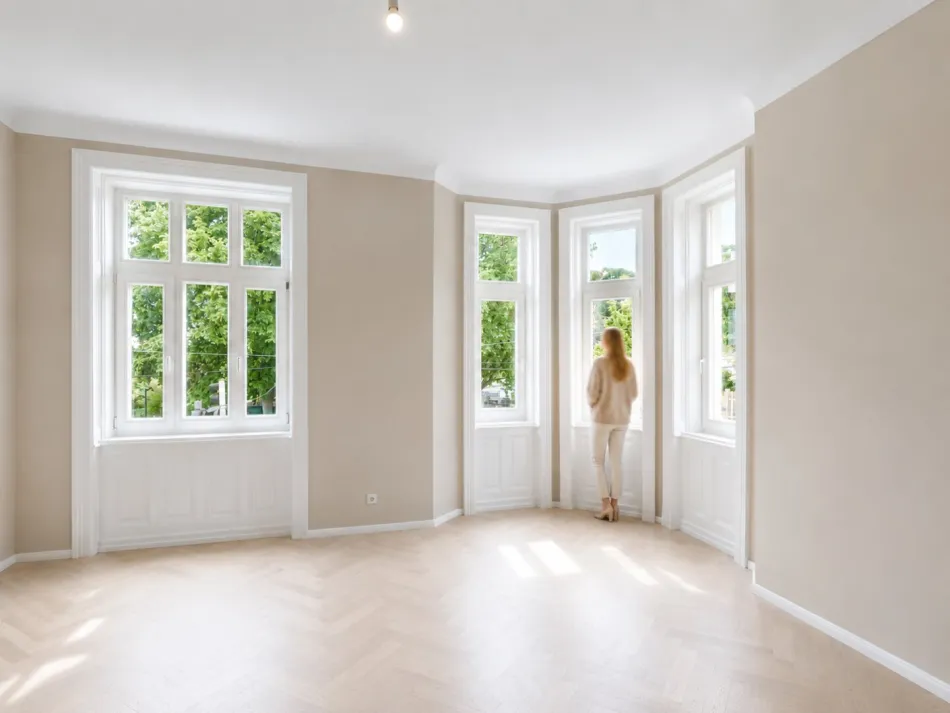 Generalsanierter Designer-Altbau | Erker & Fernblick | 77,66 m² | 1190 Wien | PROVISIONSFREI - Bild