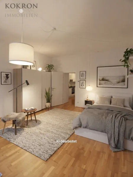 Super modern eingerichtetes Schlafzimmer
