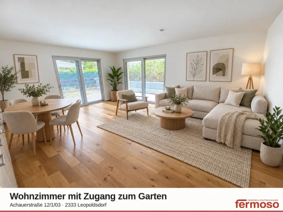 Neuwertige 3-Zimmer-Wohnung mit großem Garten & Terrasse - Bild