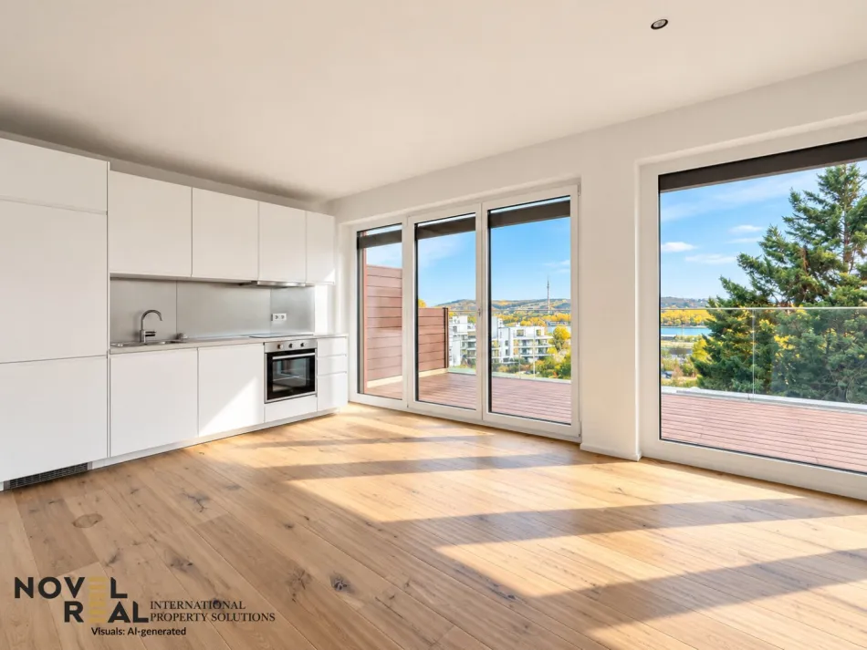 Lichtdurchflutetes 2-Zimmer Apartment mit Außenbereich im 19. Bezirk - Titelbild