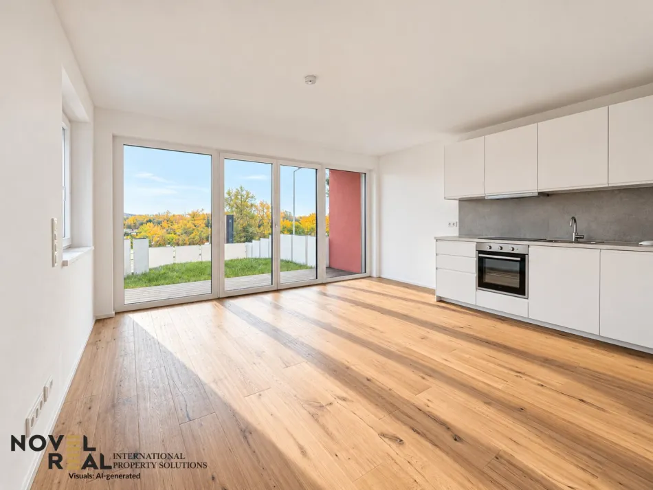 Gartenrefugium mit elegantem 2 Zimmer Grundriss in Döbling - Bild