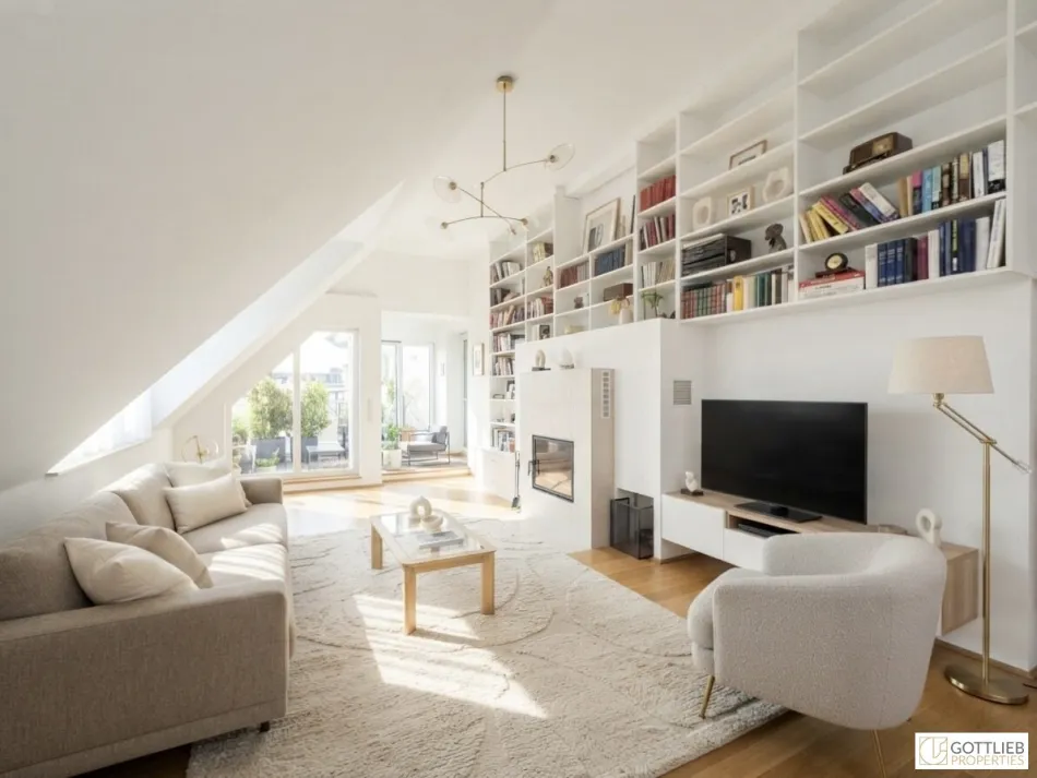 Bestlage Döbling! Außergewöhnliches Penthouse mit fünf Terrassen, Privatpool und Panoramablick - Bild