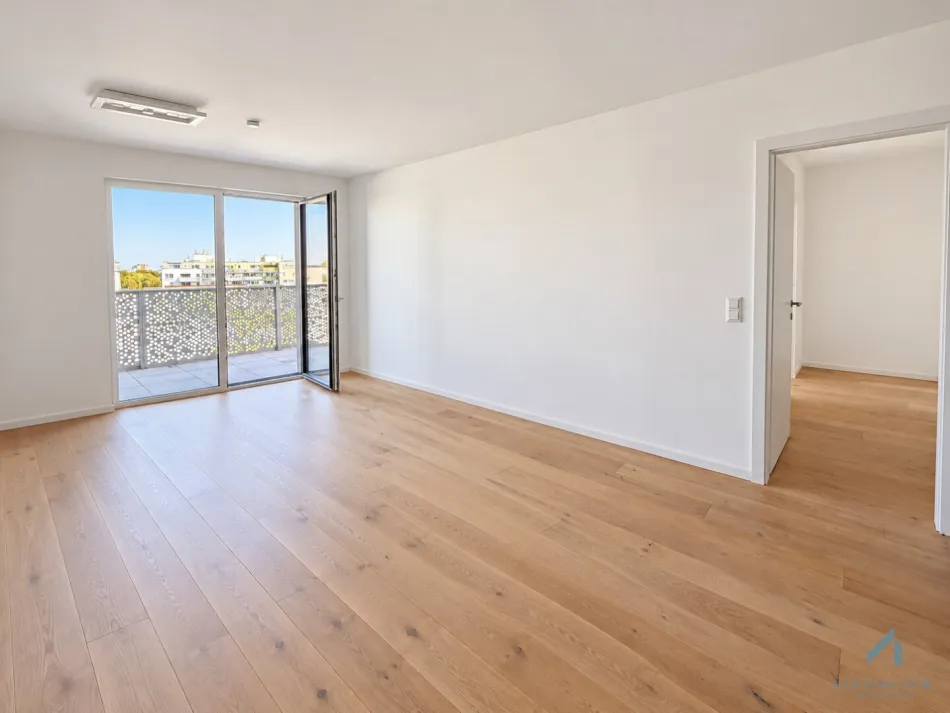 Nähe Alte Donau++ Lichtdurchflutete 2-Zimmer-Wohnung mit großzügigem Balkon & Weitblick ++ Absolute Ruhelage ++ 4. Liftstock ++ Sofort bezugsfertig - Bild