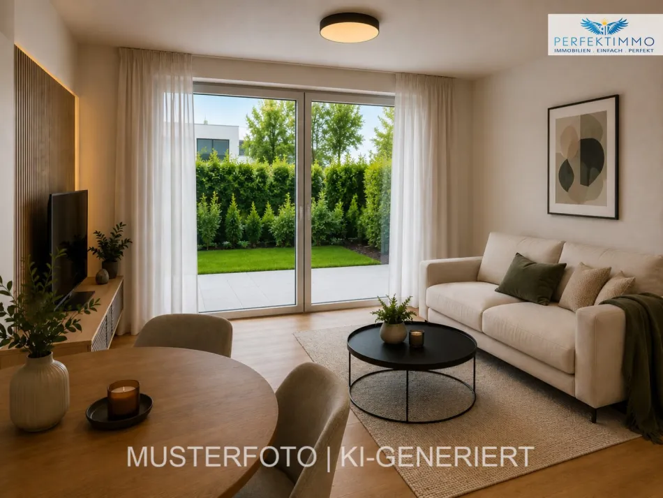 Hochwertige Neubauwohnung mit Terrasse und Garten für Anleger - Titelbild