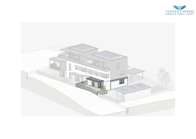 Neubau: 2-Zimmer-Wohnung mit Terrasse und Garten Top 1 - Bild