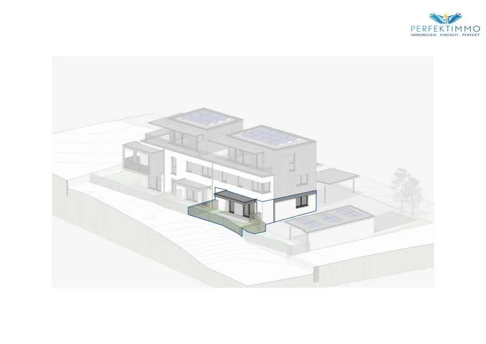 Neubau: 2-Zimmer-Wohnung mit Terrasse und Garten Top 1 - Bild