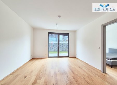 Hochwertiger, sonniger Neubau: 2-Zimmer-Gartenwohnung Top W02