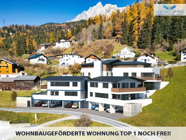Neubau: Wohnen mit Rifflerblick - Terrassenwohnung Top 1 - wohnbaugefördert! - Titelbild