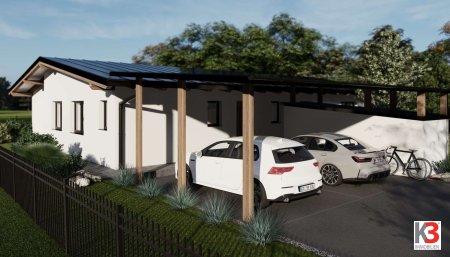 K3 - NEUBAUBUNGALOW IM ERSTBESITZ, hochwertige Ausstattung, schlüsselfertig, Doppelcarport, ruhige Dorfrandlage.