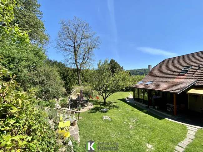 Blick aufs Haus