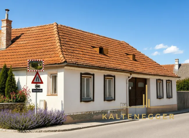 Einfamilienhaus mit Innenhof, Nebengebäuden und Entwicklungspotenzial in Wilfersdorf - Bild