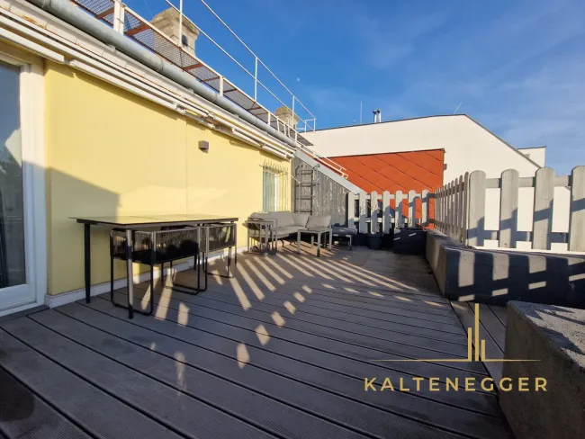Terrasse ca. 21,55 m², südwestlich ausgerichtet
