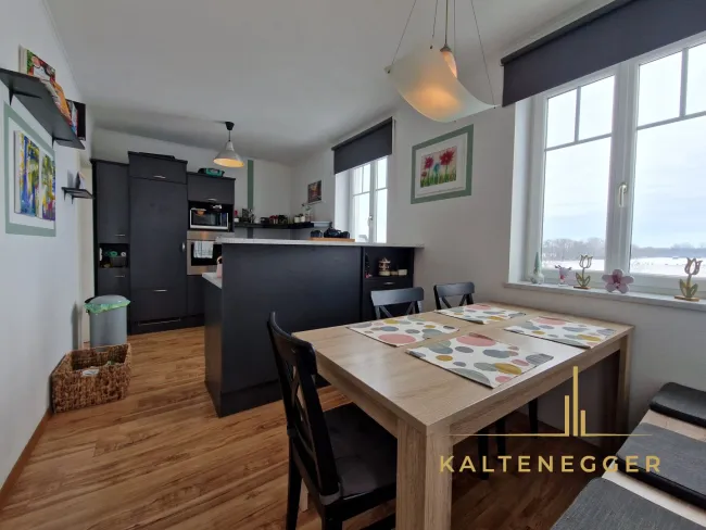 Wohneinheit 3: Küche mit Esszimmer ca. 13,77 m²