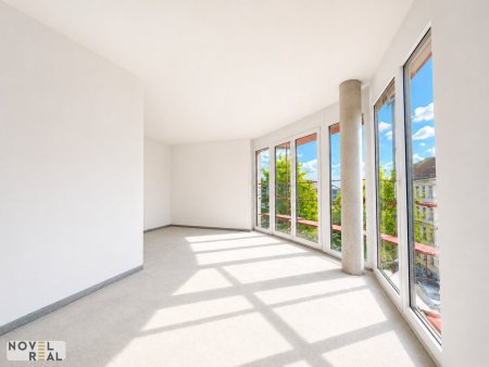 NEU | Exklusive Aktion – Küche inklusive | Jetzt sichern! "DONAU PERLE" Exklusiver Erstbezug in Wien: Stilvolle 2-Zimmer-Wohnung mit Balkon in Toplage!