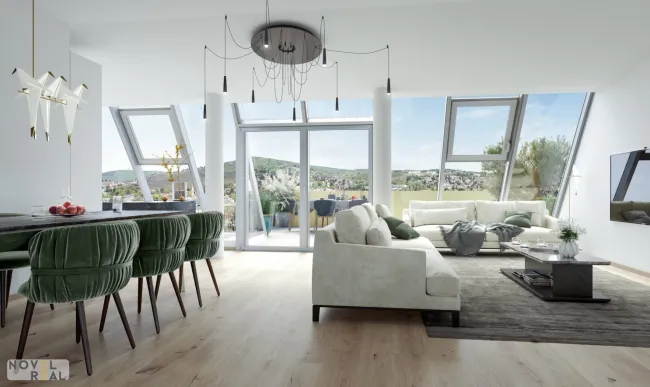 Exklusives Penthouse mit spektakulärer Aussicht! Pool im Gemeinschaftsgarten! - Titelbild