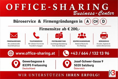 ! GmbH + Firmengründungen + Firmensitz in Salzburg Stadt /
