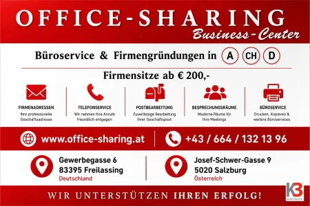 ! GmbH + Firmengründungen + Firmensitz in Salzburg Stadt /