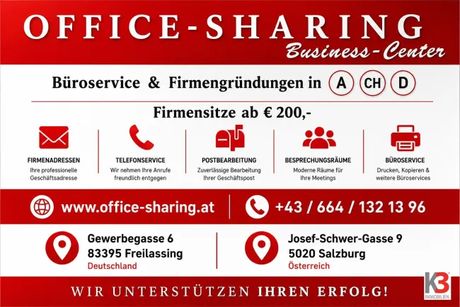! GmbH + Firmengründungen + Firmensitz in Salzburg Stadt / - Titelbild