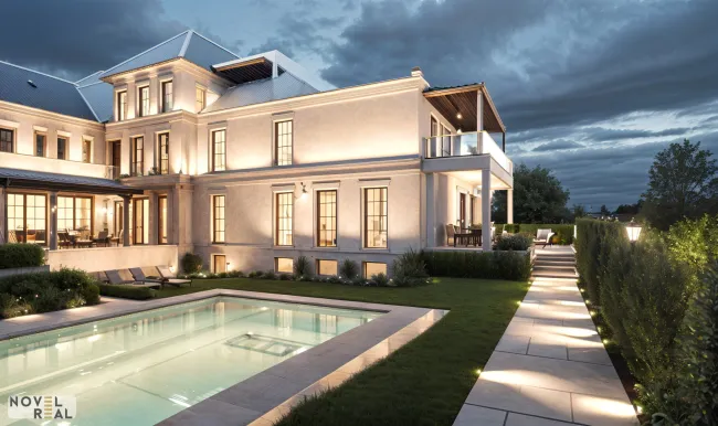 „Grand Suite“ – Wo Luxus auf Wohnträume trifft – mit eigenem Outdoorpool! Villa "Elida 9"- Luxus in Donau-Nobellage auf 2 Ebenen! - Bild