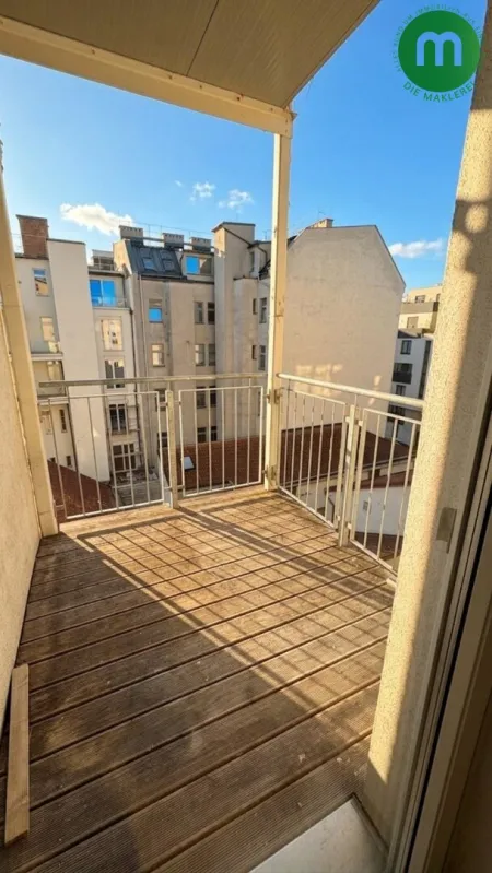 Blick auf den Balkon