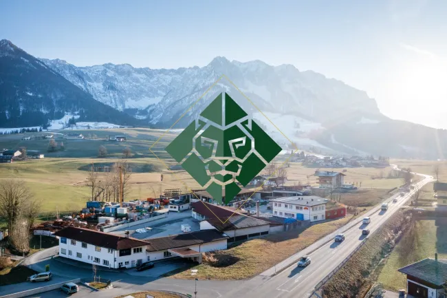 In der Errichtung befindliche Gewerbehallen in Walchsee zu vermieten. - Titelbild