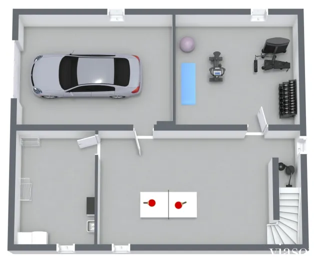 Grundriss 3D - Keller