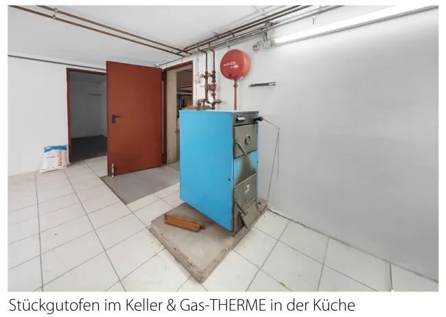 Stückgutofen im Keller