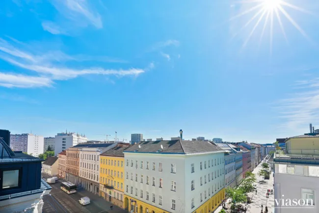 Blick Richtung Lessinggasse