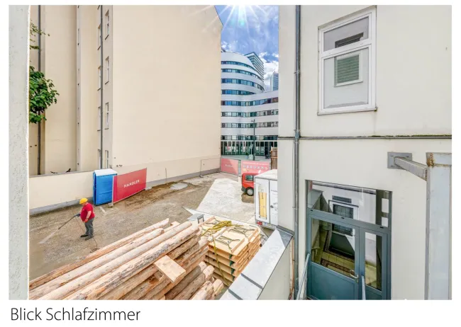 Blick vom Schlafzimmer