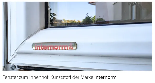 Fenster zum Innenhof Marke Internorm