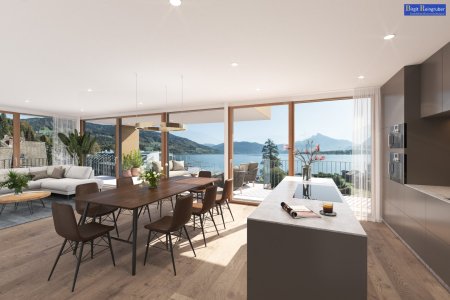 Stilvolle Dachgeschosswohnung in Mondsee: Erstbezug, Balkon & Luxus-Ausstattung!