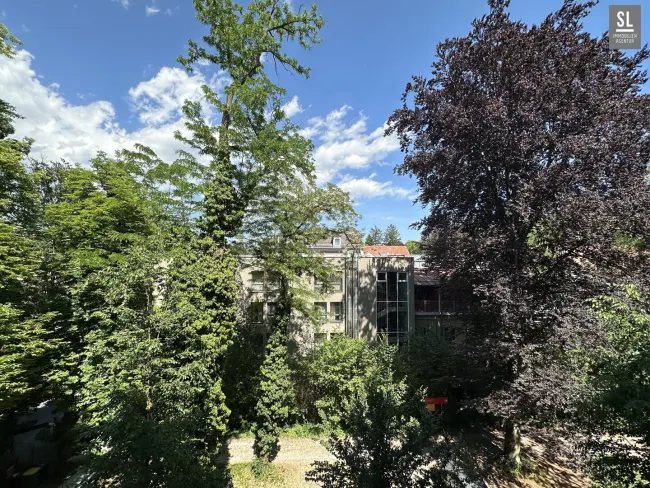 Ausblick von Loggia geradeaus