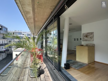 128m² ruhige - lässige Praxis- oder Büro-Einheit mit 33m² großem Süd-Westbalkon Nähe Kunsthaus, 2 TG Plätze optional