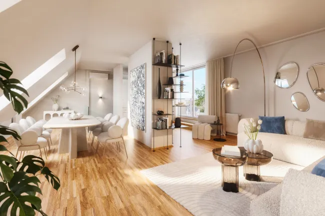 Ihre Sommer-Aktion: Halbe Provision bis Ende August - Frisch saniert - Lichtdurchflutete Dachgeschoss-Maisonette mit Terrasse - Bild